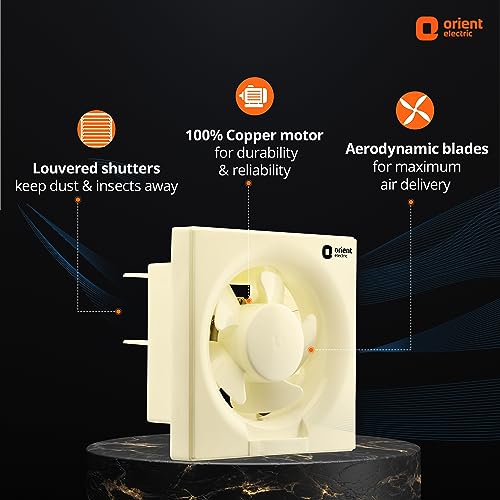 Orient Electric Ventilator Dx 200mm Fan (White) (Ivory) - Image 3