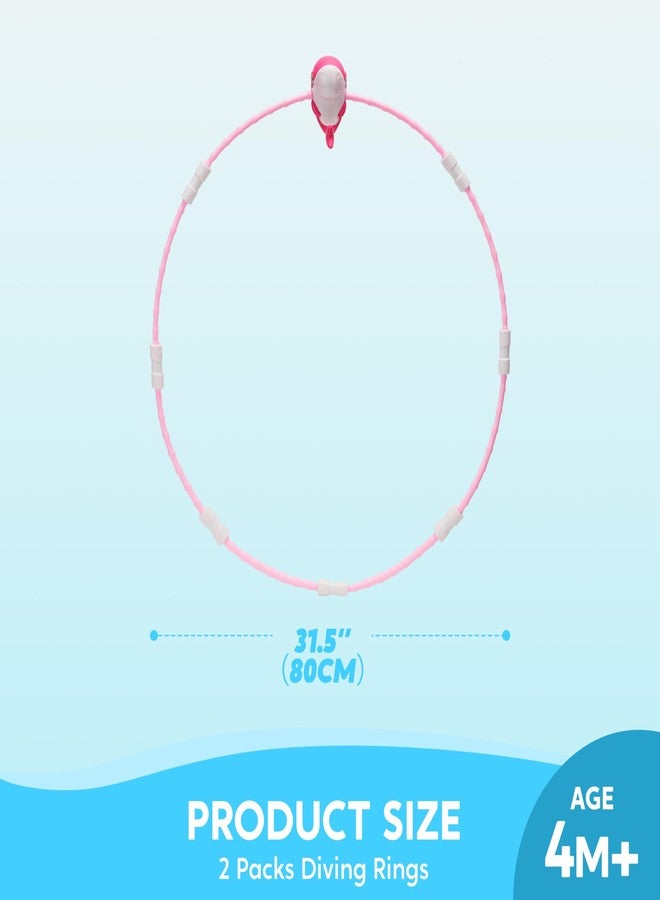 SYNCFUN Pool Toys Diving Rings, 2 Packs Swim Thru Rings Dive Pool Game Underwater for Kids for Summer Activities Party Gifts Outdoor - Image 5