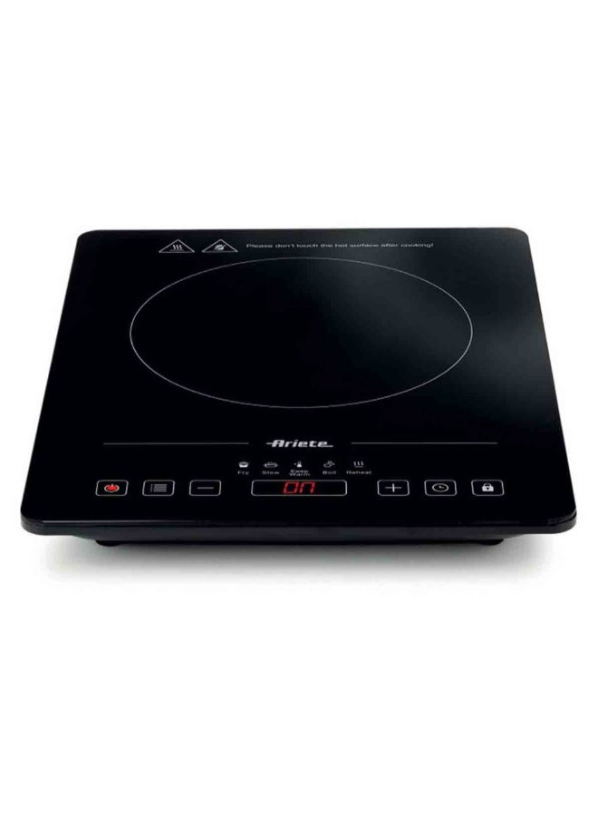 Ariete 2000W Electric Single Induction Hot Plate Black 4.5 x 37 x 29 cm 00C199700ARAS 2000 W 00C199700ARAS - Image 1