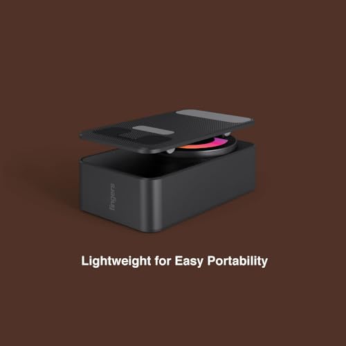 FINGERS Mini MOT (My-Own-TV) Bluetooth & USB Portable Speaker-Cum-Mobile Stand with 360° Rotation (Dazzling RGB Lights, 6-Hour Playback, Built-in Mic) - Rich Black - Image 3