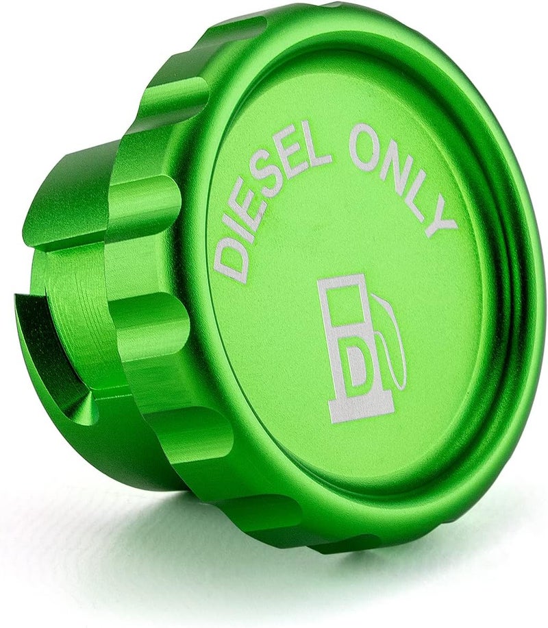 Wsays Green Magnetic Diesel Fuel Cap for Dodge Ram 1500 2500 3500 (2019-2024) - 6061 Aluminum Replacement Part 82215782 - Image 1