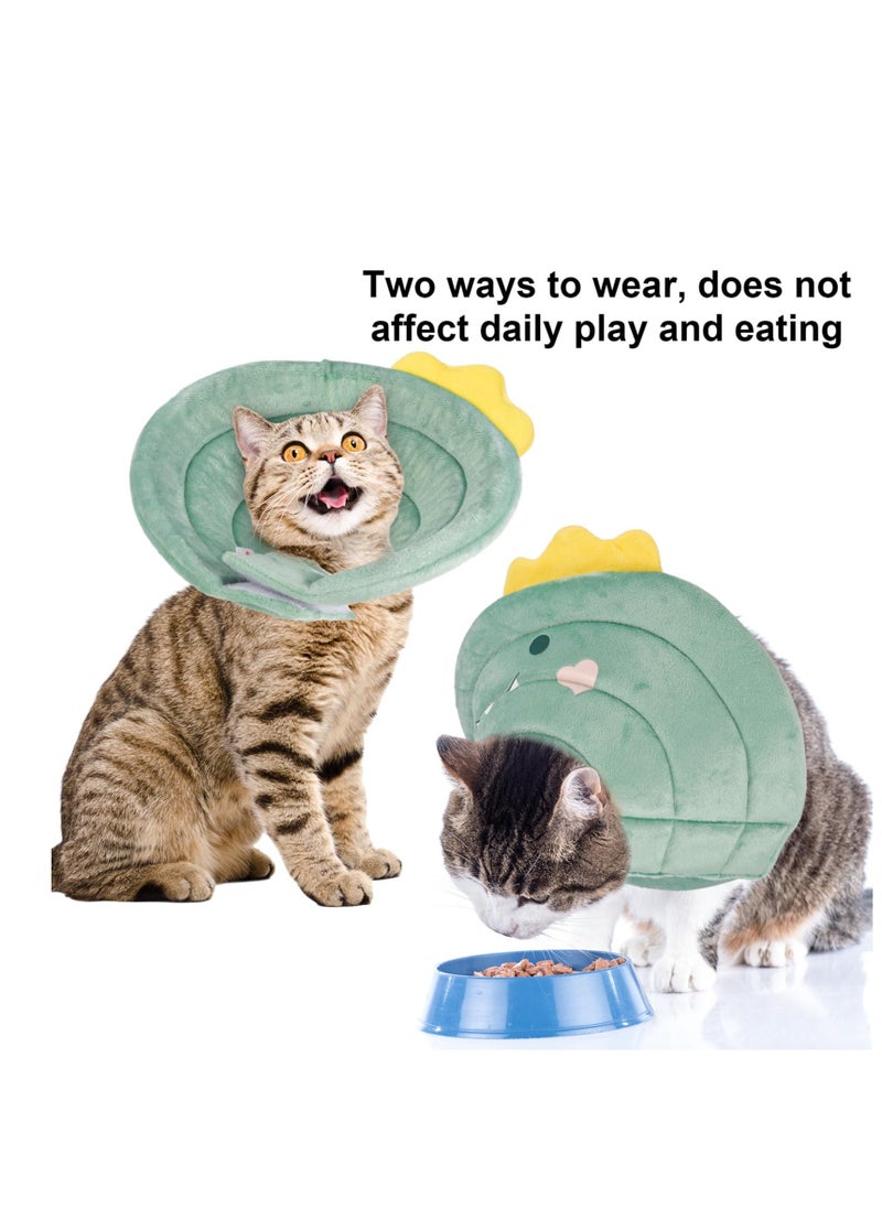 KASTWAVE KASTWAVE Cat Cone Collar Soft, Adjustable Cat Recovery Collar, Cat Cones After Surgery for Kittens, Pet Protective Elizabethan Collar After Surgery for Kittens Puppies Small Dogs  - Image 2