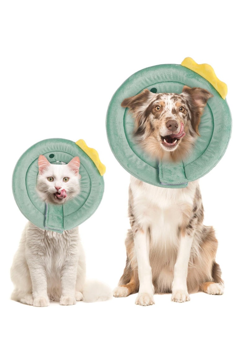 KASTWAVE Cat Cone Collar Soft, Adjustable Cat Recovery Collar, Cat Cones After Surgery for Kittens, Pet Protective Elizabethan Collar After Surgery for Kittens Puppies Small Dogs
