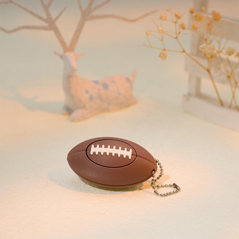 minihope Football Click Fidget Toy â€“ 3D Printed Mini Stress Ball â€“ Eco PLA Sports Keychain Gadget for Adults - Image 3