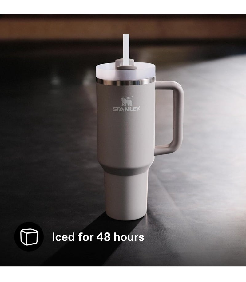Stanley Travel Mug | Keeps cold drinks fresh for 11 hours – Keeps iced drinks fresh for 48 hours – Stainless steel travel mug with straw, handle, and lid – Dishwasher-safe travel mug - Image 5