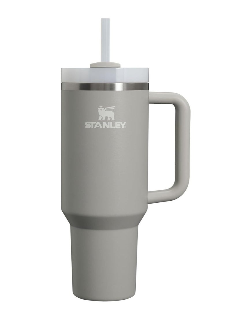 Stanley Travel Mug | Keeps cold drinks fresh for 11 hours – Keeps iced drinks fresh for 48 hours – Stainless steel travel mug with straw, handle, and lid – Dishwasher-safe travel mug - Image 1