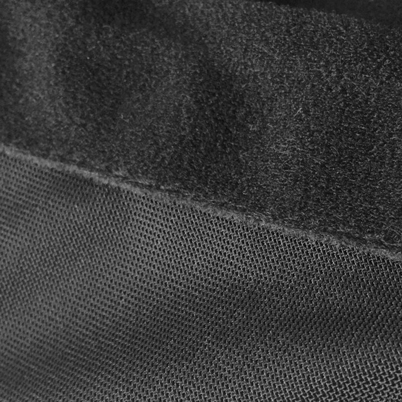 Badminton Racquet Cover Black Soft Fleece Fabric Drawstring Closure - Adjustable Strap Easy To Fold Racquet Storage Bag for 1-3 Badminton Racquets - Image 3