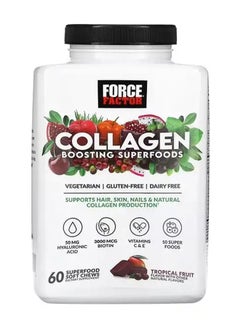 Force Factor Collagen Boosting Superfood Tropical Fruit 60 superfood chewable soft foods  - Image 1