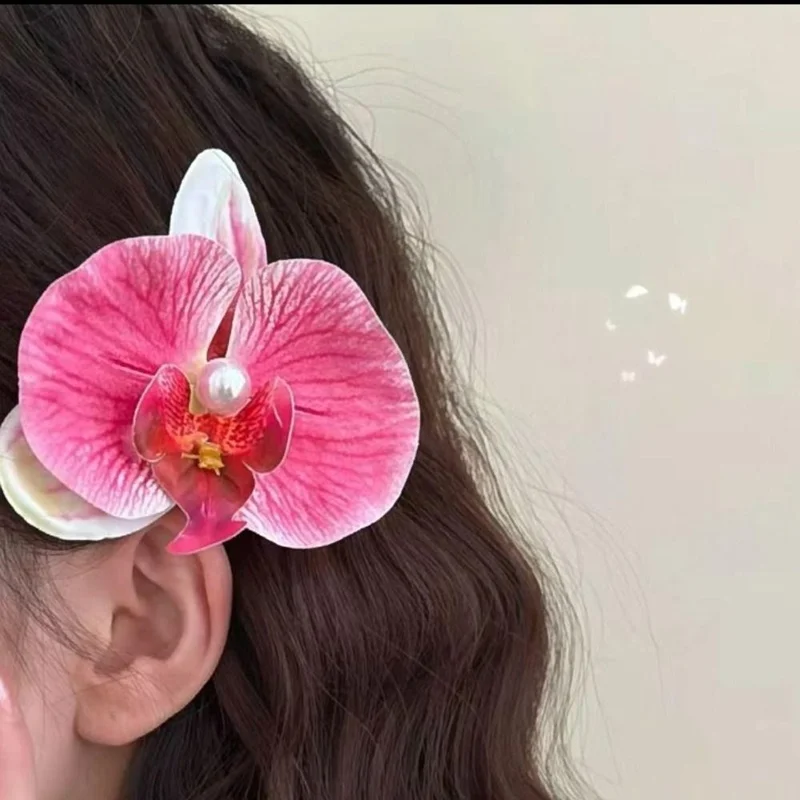 Efna Store Orchid Flower Aloha Model Pastel Trend Colors Collet Buckle (1 Piece)