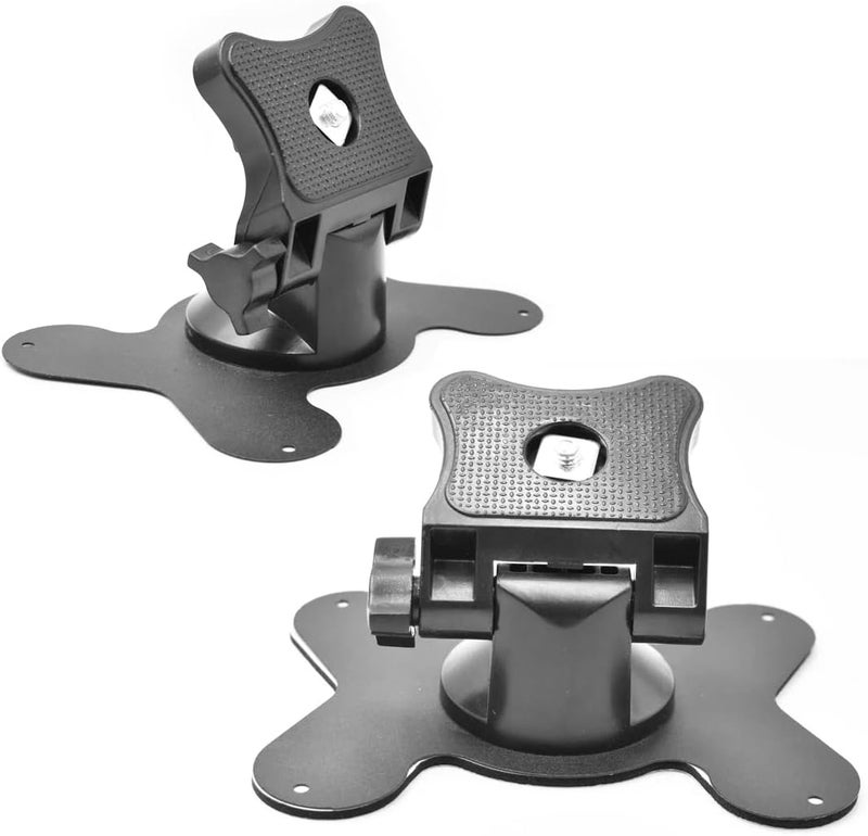 Car Monitor Mount: 2 Pack Black Metal Industrial-Grade Adhesive Dashboard Bracket - Universal Fit For 7–9 Inch Displays, Non-Slip Grip For Rear View Monitor For Car Backup Camera System, DIY Home Inst - Image 1
