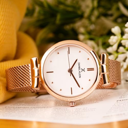 Daniel Klein Metal Analog Silver Dial Women's Watch-Dk11956-2 - Image 2