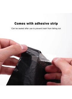 ShebSheb 50 Pieces Car Trash Can Easy Stick-On Disposable Portable Car Garbage Trash Bin , Waterproof Leak Proof Barf Vomit Bags, Self Adhesive Cleaning Bags for Cars, Bedrooms, Bathrooms, Offices, Kitchens  - Image 4