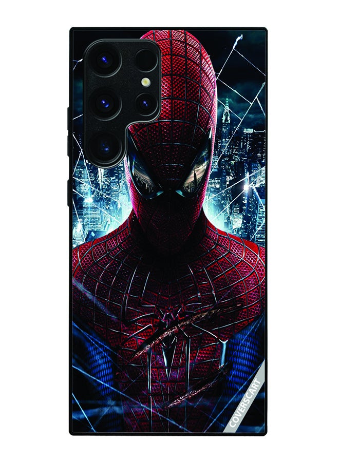 COVERSCART Protective Case Cover For Samsung Galaxy S24 Ultra Spider Man Face Design Multicolour