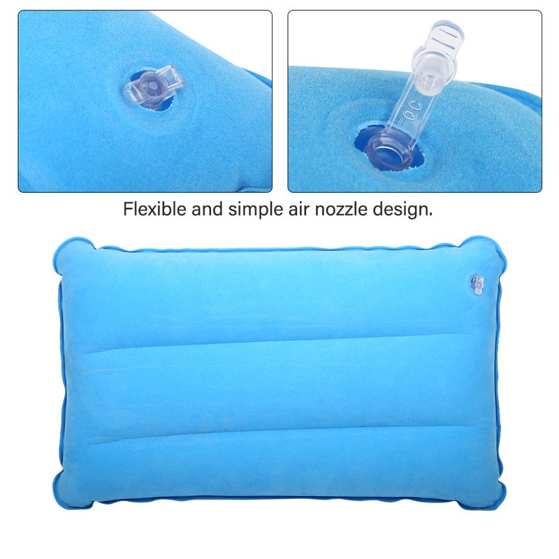 Outdoor Portable Folding Casual Inflatable Pillow for Camping Climbing Hiking (Sky Blue) - Image 4