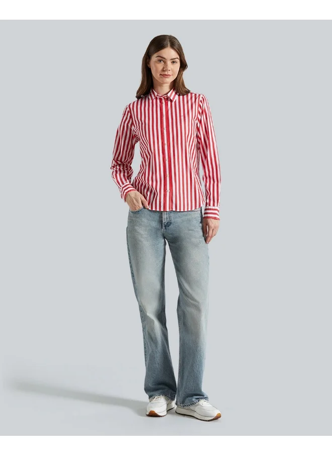 GANT Reg Poplin Wide Striped Shirt