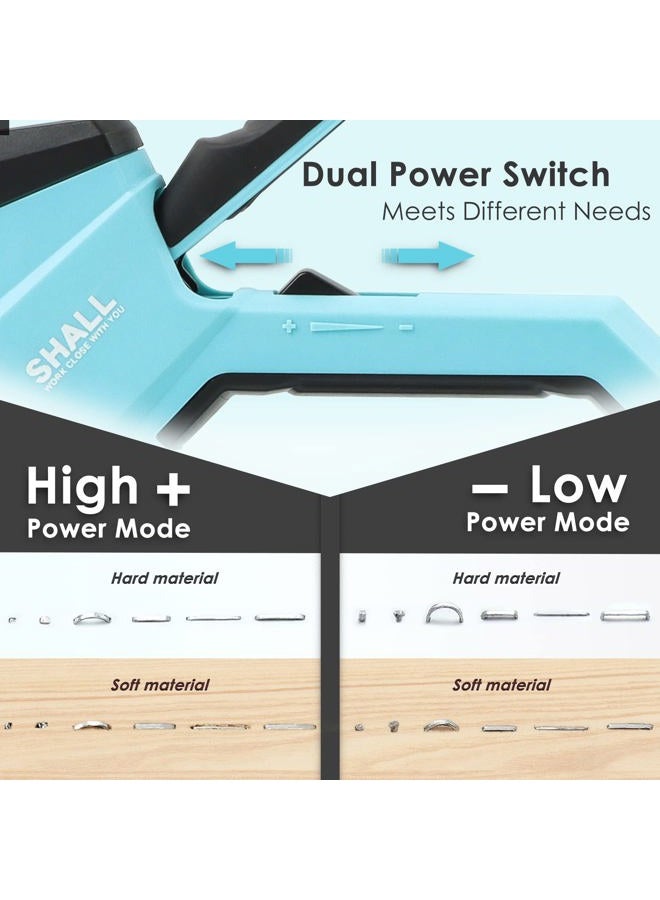 SHALL 6-in-1 Staple Gun Heavy Duty - Upholstery Stapler Nail Gun with 4000 Counts Staples, Manual Brad Nailer with Staple Remover for Wood, Crafts, Fabric, Cable, Wall, Decoration, Furniture - Image 3