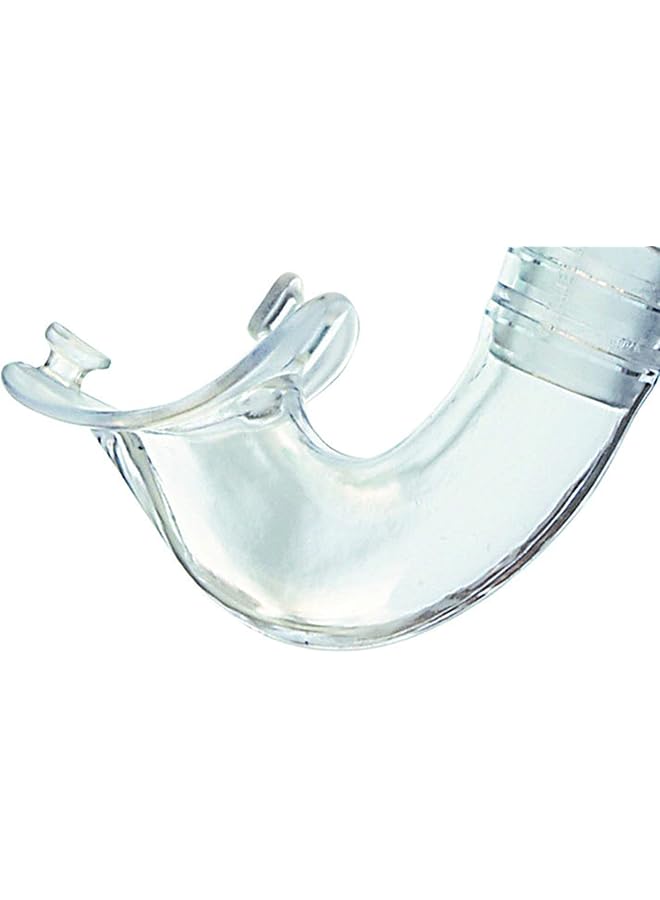 Cressi Minigringo Snorkel Sil. Clear/Tube Clear - Image 2
