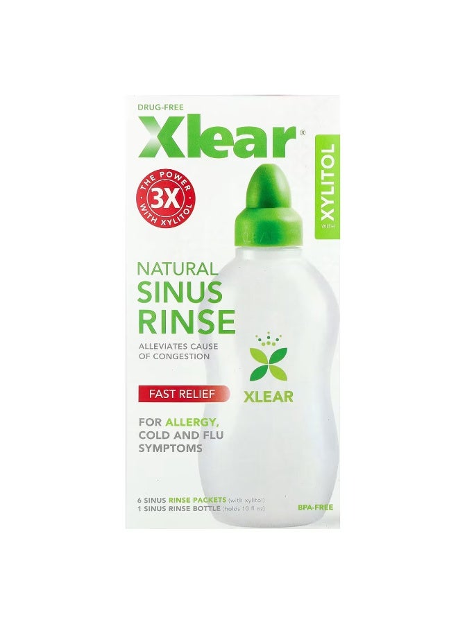 Xlear, Natural Sinus Rinse with Xylitol, 1 Kit