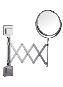 Home Pro Home Pro Wall-Mounted Makeup Mirror - 1X + 5X Magnification Universal Rotating System Double Sided Makeup Mirrors Double Sided Extendable Makeup Mirror 360-degree adjustable magnifying Makeup  - Image 1