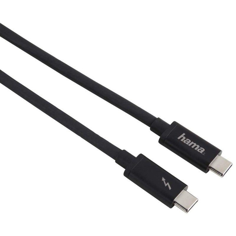 Hama 135708 Thunderbolt 3 USB-C Cable – 0.5m 40Gbps High-Speed Data Transfer Cable - Image 1