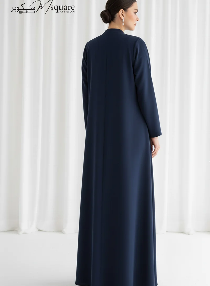 MSquare Fashion  The Sunburst Blue Pleat Abaya for Women | Best Price UAE