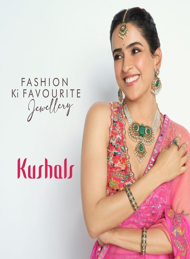 Kushal's Fashion Jewellery White Victorian Plated Kundan Kamarbandh Waist Belt for Women | Adjustable Chain | Bridal & Bridesmaid Wear - 457284 - Image 5