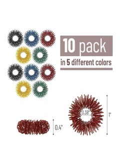 NQOOH Sensory Fidget Rings Set for Stress and Anxiety Relief with 10 Unique Pieces for Finger Massage and Focus Enhancement  - Image 2