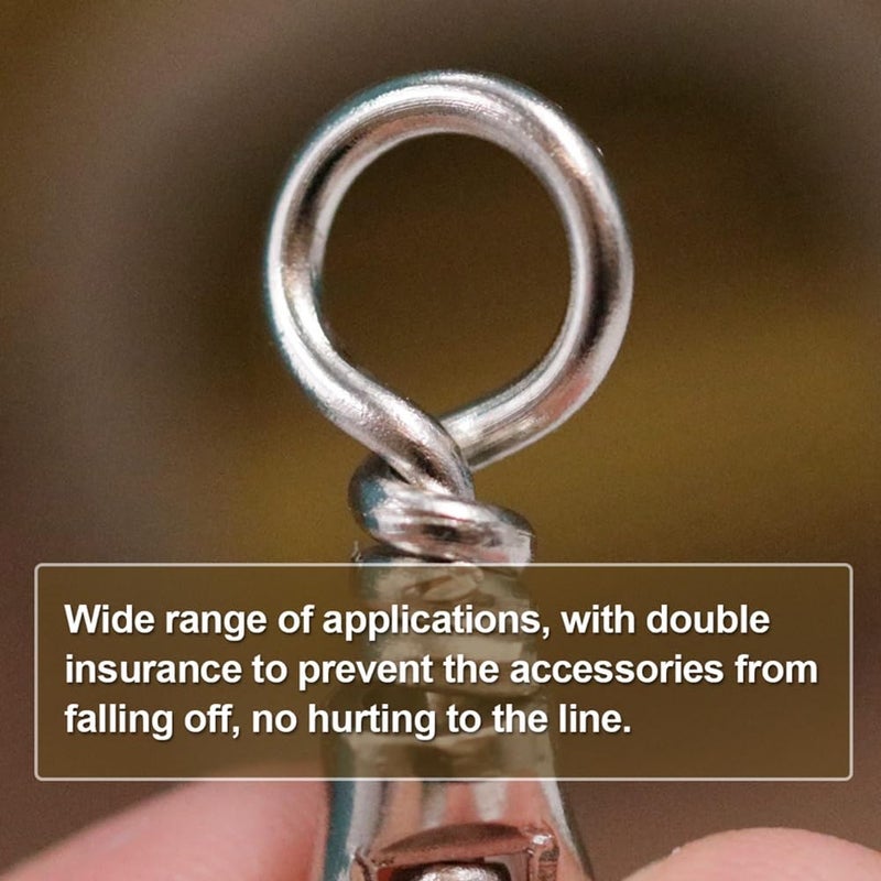 Heavy Duty Stainless Steel Saltwater Fishing Swivels Terminal Connector Tackle Size 4 15Pcs - Image 3