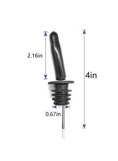 QMET 8Pc Liquor Pour Spoutsolive Oil Pourer Spout Stainless Steel Bottle Spout And Liquor Pourers Dust Caps Covers  - Image 3