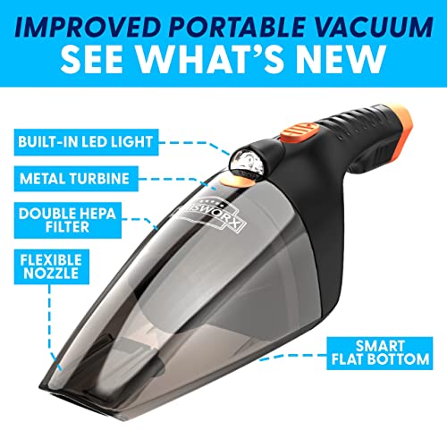 Power Practical ThisWorx Car Vacuum Cleaner 2.0 - Portable Handheld Mini Vacuum Cleaner W/ 16ft Cord, Bag, & Attachments - Small Vacuum for Car, RV, Boats, Travel - Image 2