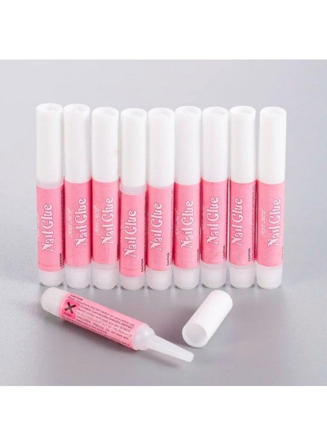Keli Nail Glue for Long Lasting Professional Acrylic Nails Adhesive Nail Glue for False Nail Tips 0.07OZ/PCS(10PCS) - Image 2