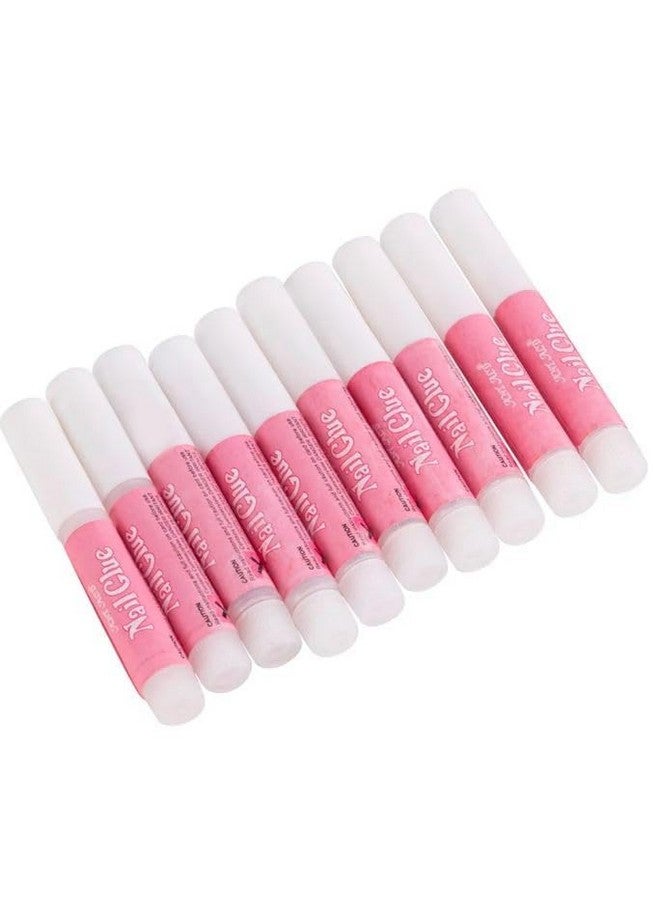 Keli Nail Glue for Long Lasting Professional Acrylic Nails Adhesive Nail Glue for False Nail Tips 0.07OZ/PCS(10PCS) - Image 1