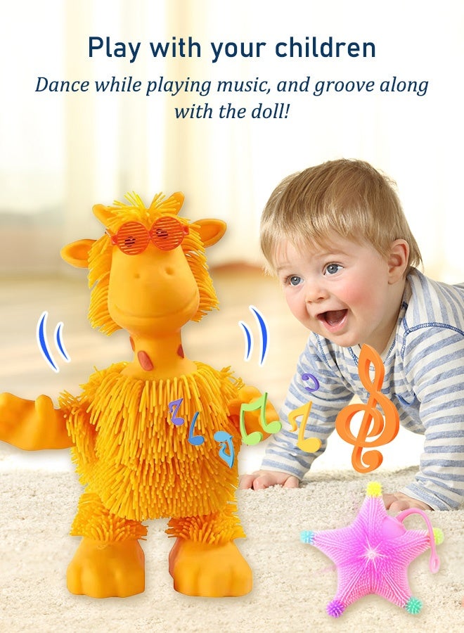 Swinging Giraffe，Toys, children's toys, children's gifts，Luminous toys, squeezing toys - Image 5