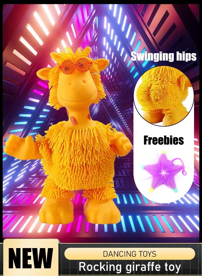 Swinging Giraffe，Toys, children's toys, children's gifts，Luminous toys, squeezing toys - Image 1