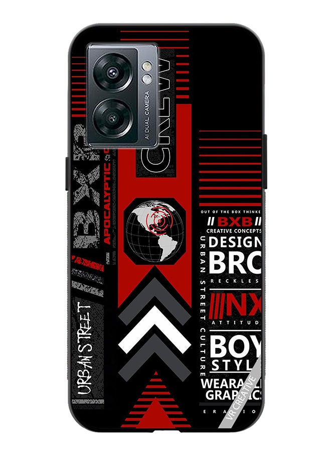 VR CREATIVE Protective Case Cover For OnePlus Nord N300 Bxb Logo Design Multicolour - Image 1