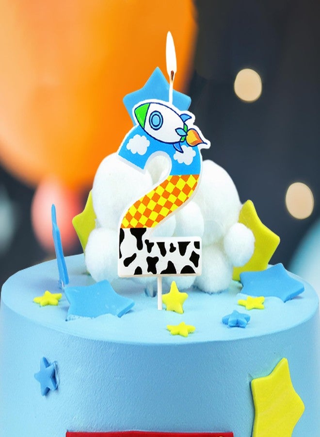 CHENRINDECO Cartoon Theme Birthday Candle (Number 2) - Image 5