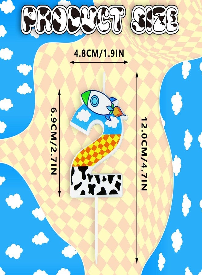 CHENRINDECO Cartoon Theme Birthday Candle (Number 2) - Image 4
