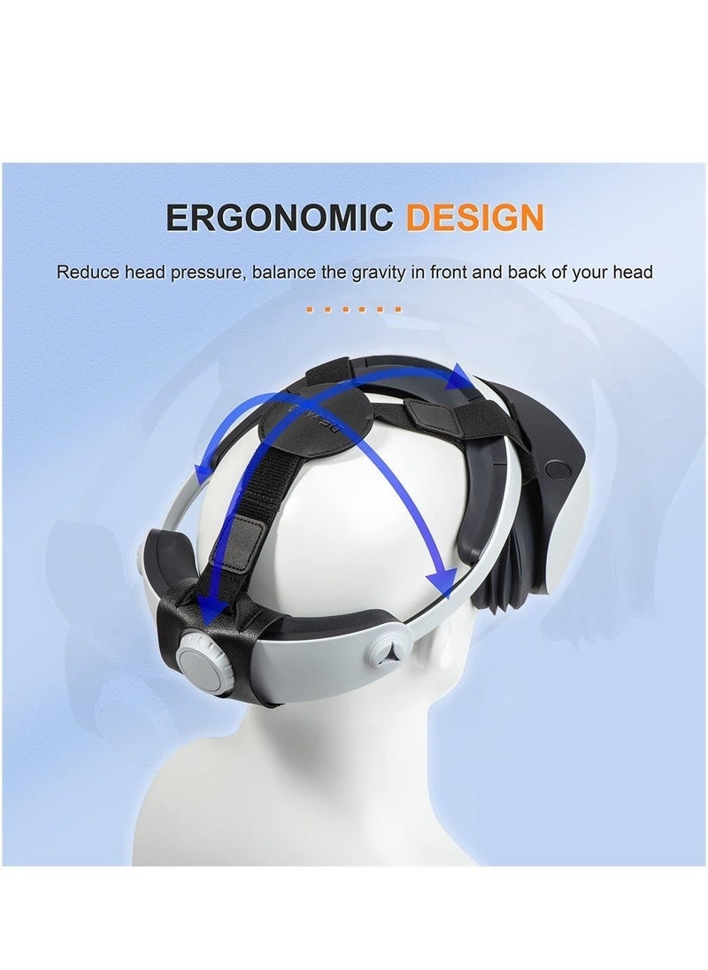 Adjustable Head Strap for PlayStation VR2, Lightweight Headband for PSVR2, Balances Head Pressure, Reduces Gravity, and Provides Enhanced Comfort - Image 2