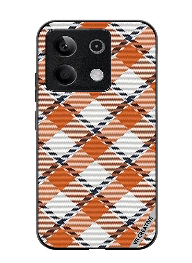 VR CREATIVE Protective Case Cover For Xiaomi Poco X6 Check Texture Design Multicolour - Image 1
