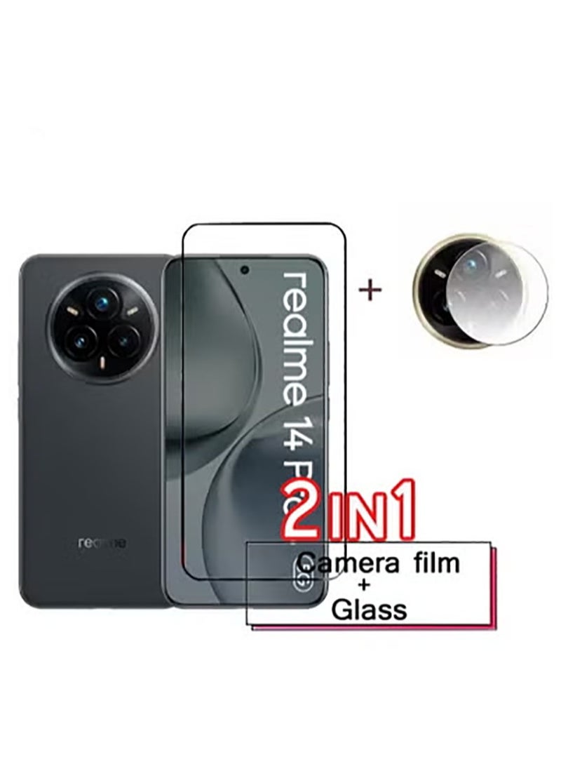 2 in 1 For Realme 14 Pro+ 5G Screen protectors& Camera Protection - High transparency full coverage security protector  - Image 1