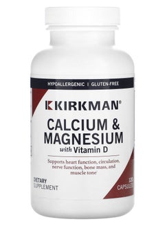 Kirkman Labs Calcium & Magnesium with Vitamin D 120 Capsules 