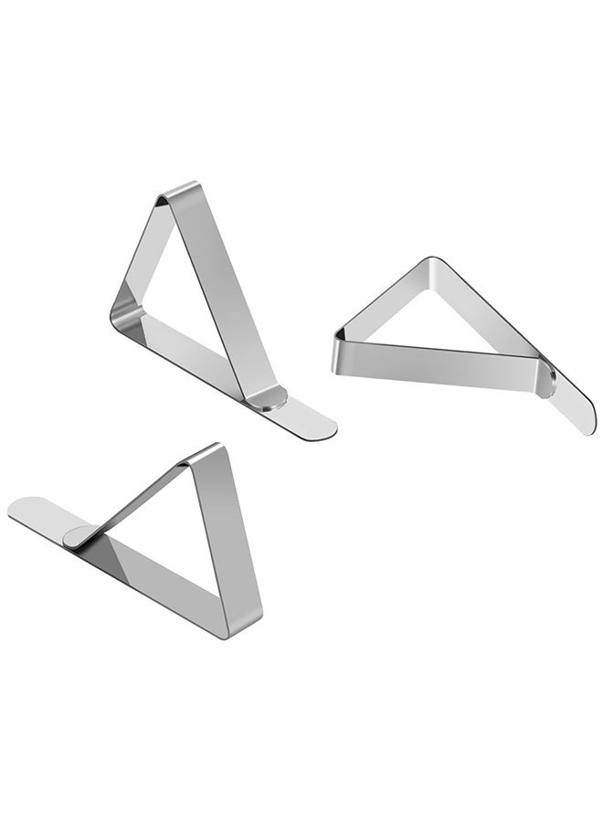 Peachjoy Tablecloth Clips 32 Pack Stainless Steel Table Cover Clamps Skirt Clips for Home Kitchen Restaurant Picnic Tables  - Image 5