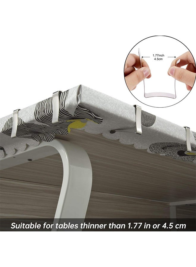 Peachjoy Tablecloth Clips 32 Pack Stainless Steel Table Cover Clamps Skirt Clips for Home Kitchen Restaurant Picnic Tables  - Image 2