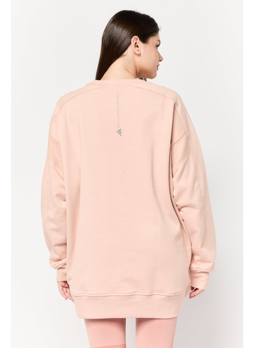 Adidas Adidas x Stella McCartney Women Sportswear Fit Long Sleeve Outdoor Sweatshirt, Peach  - Image 2