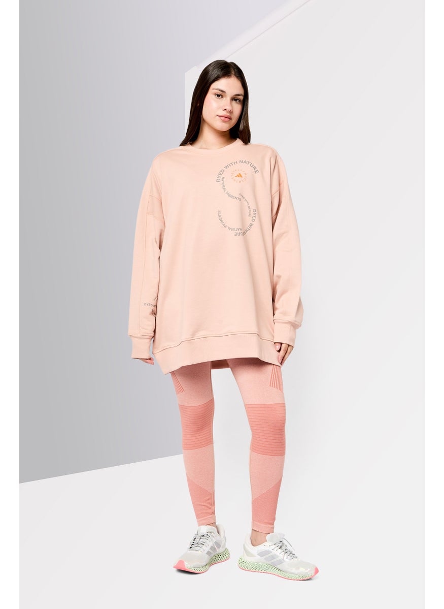 Adidas Adidas x Stella McCartney Women Sportswear Fit Long Sleeve Outdoor Sweatshirt, Peach  - Image 4