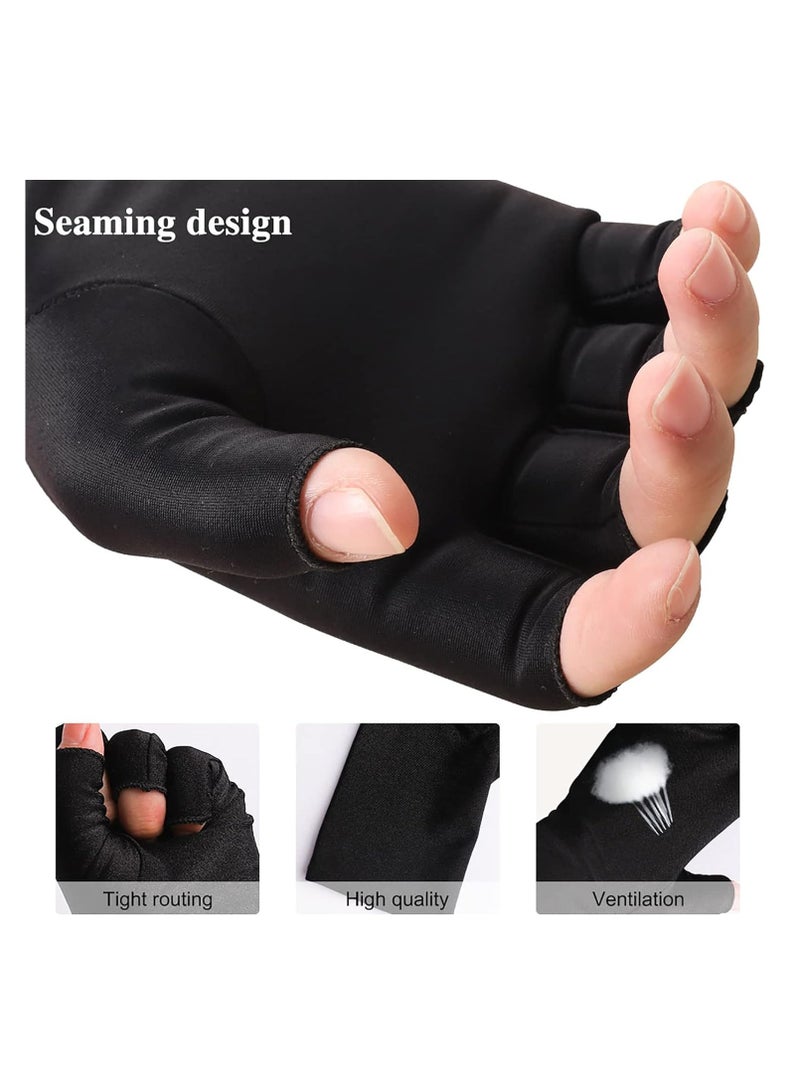 UV Gloves for Gel Manicures UPF50+ Fingerless UV Light Gloves for Gel Nails,UV Nails Gloves Manicure Gloves UV Protection Gloves - Image 4