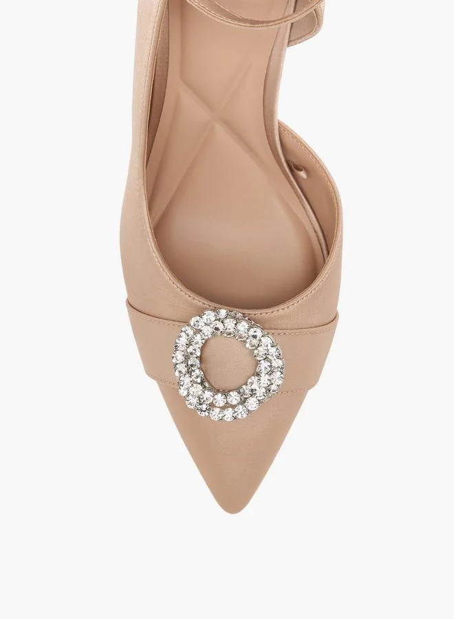 Celeste BEIGE Women Stiletto Heel D'Orsay Shoes for Women | Best Price UAE