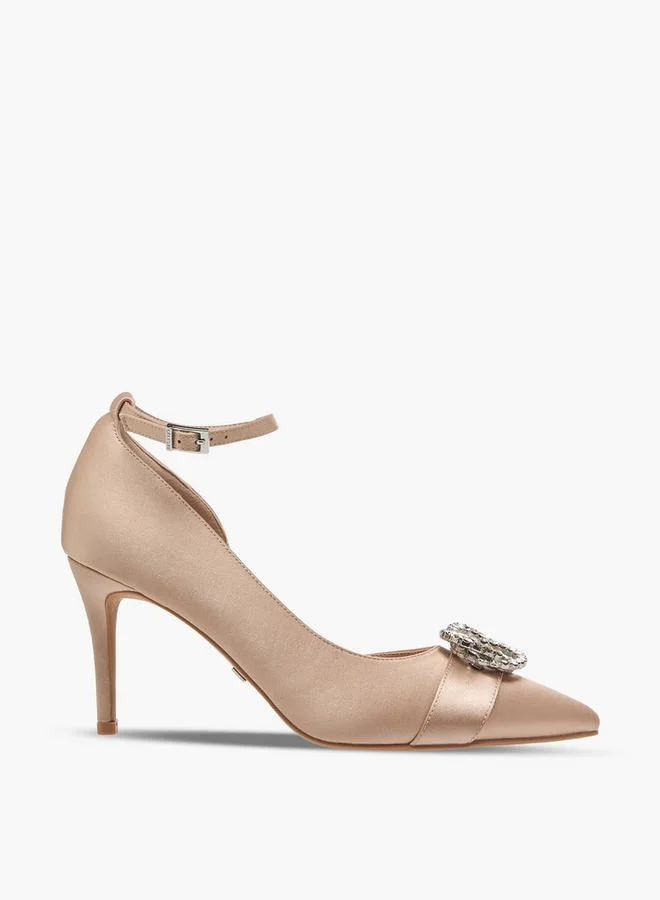 Celeste BEIGE Women Stiletto Heel D'Orsay Shoes for Women | Best Price UAE