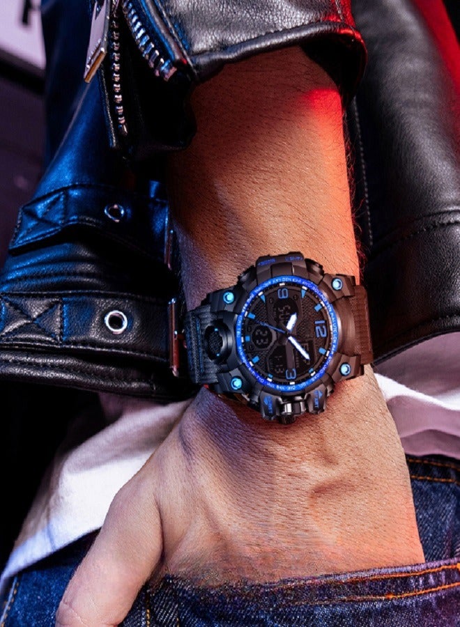 Elanova A wristwatch with hands and a digital display, waterproof, with a durable strap, perfect for daily life Model EL907. - Image 4