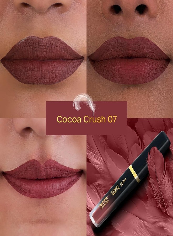 فاسيسكانادا أحمر شفاه سائل كومفي مات واو من فيسز كندا - مجموعة لاتيه، (3.8 مل × 2) | شوكو كوتور 01 + كوكو كراش 07 | يدوم طويلاً | لمسة نهائية مطفية | مجموعة أحمر شفاه | عبوة من قطعتين - Image 3